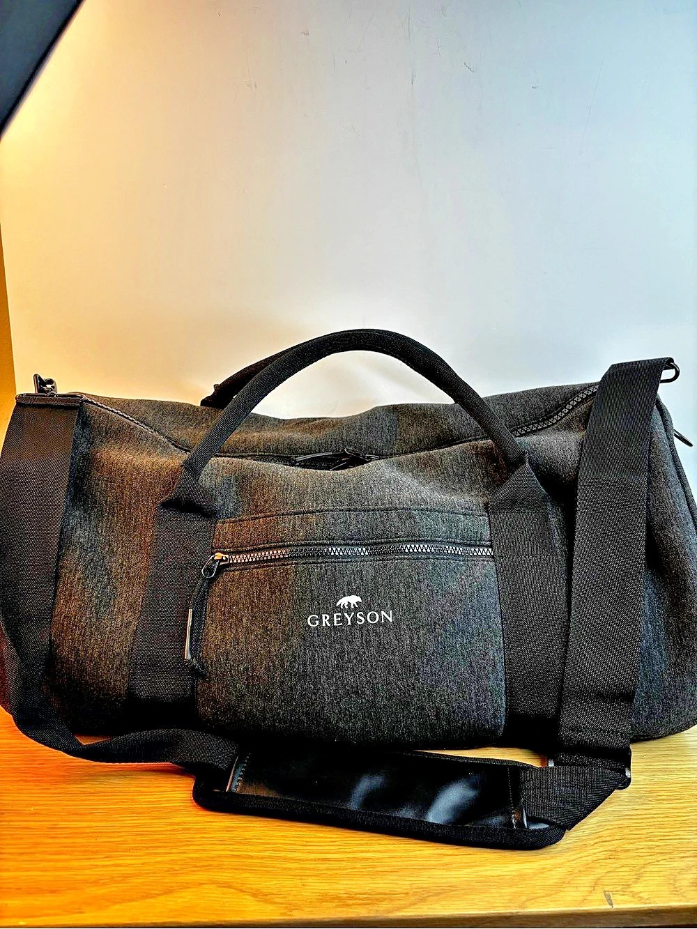 Greyson Gray & Black Duffel Bag